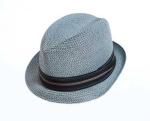 Don's Blue Straw Fedora  Mad Men