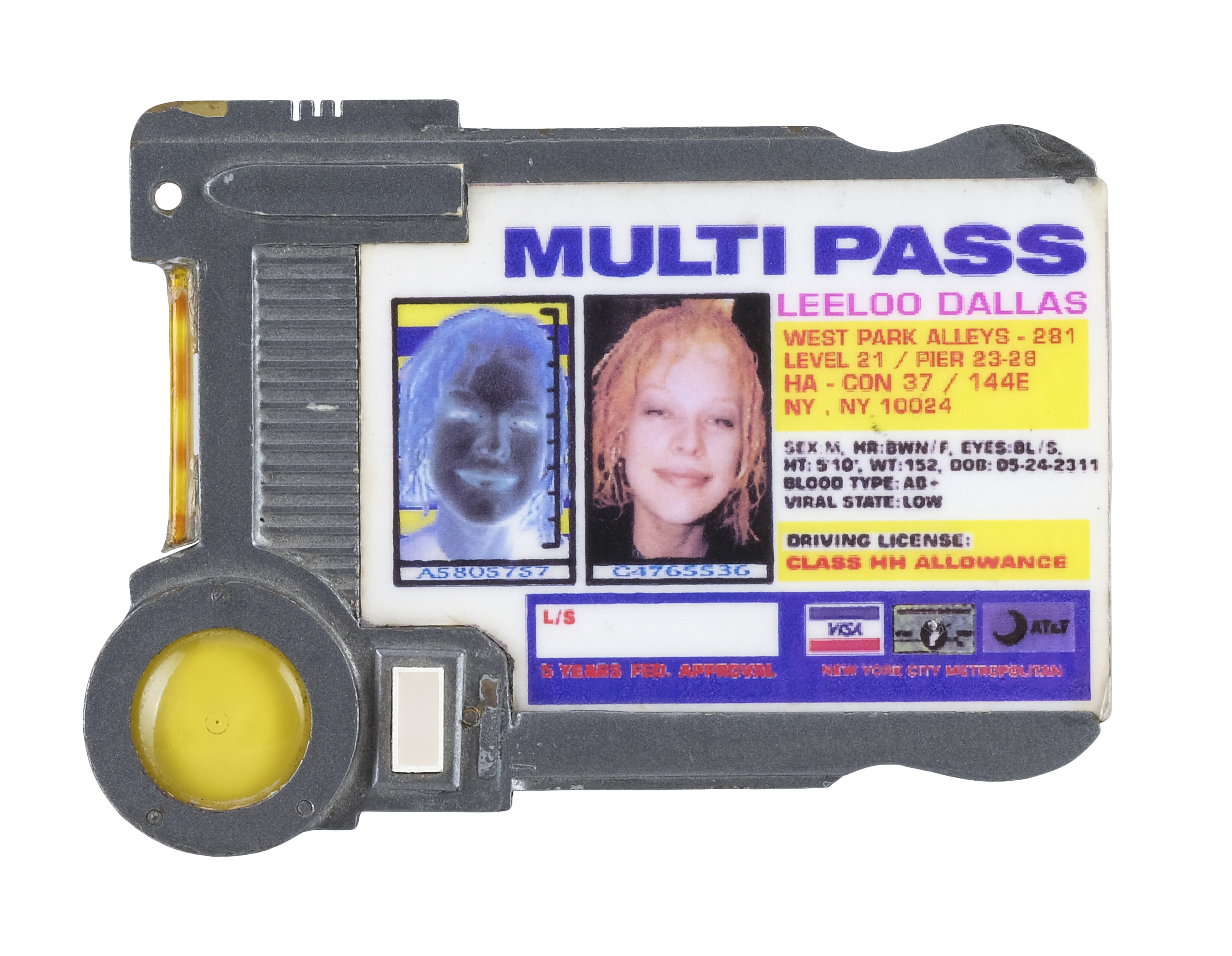 Leeloo's (Milla Jovovich) Screen-Matched Light-Up Multi Pass