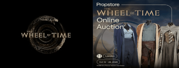 Logo of 'The Wheel of Time' TV series featuring a serpent surrounding a circle.